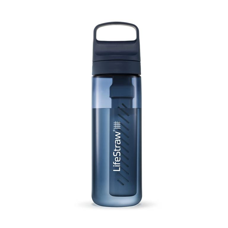 Botella con Filtro de Agua LifeStraw Go Series 650ml (Filtra Bacterias, Parásitos y Microplásticos, Libre de BPA)