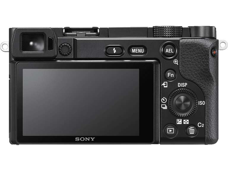 Cámara EVIL - Sony Kit Alpha 6100 (ILCE6100L) + Objetivo SELP1650 + Tarjeta SD 32GB, 24.2MP, Wi-Fi