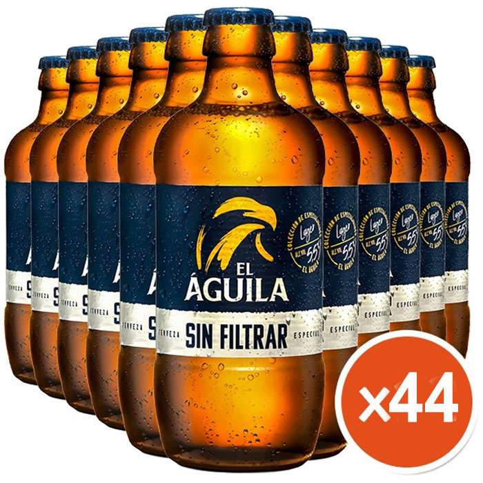 44 Cervezas EL AGUILA SIN FILTRAR (+5€regalo)