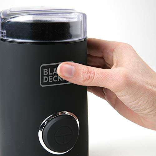 Black+Decker BXCG150E - molinillo eléctrico de café, nueces, especias, semillas. 150W, 50 gr, recipiente y cuchillas acero inoxidable