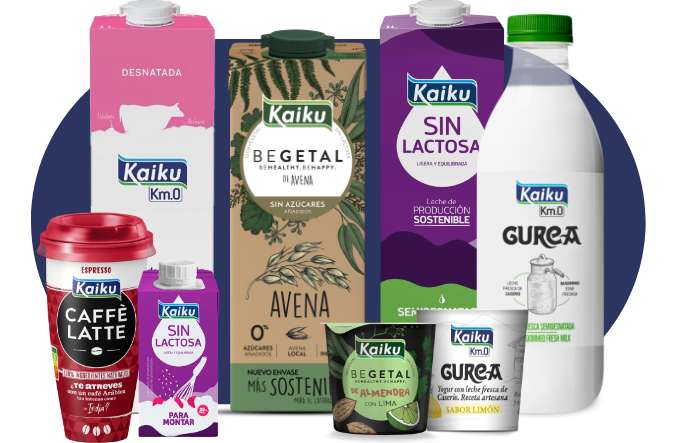 Packs de productos Kaiku en oferta (Begetal, Caffe Latte, Gurea, Bifi o sin lactosa) [pedido mínimo 20€]