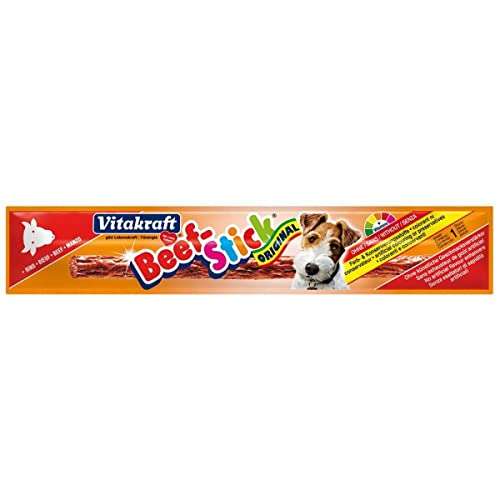 Vitakraft Beef-Stick: Delicioso snack de ternera para perros (12g)