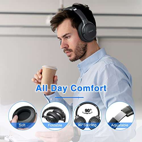 Auriculares Inalámbricos Bluetooth 5.2, 65 Horas de Reproducción, 3 Modos de Sonido EQ