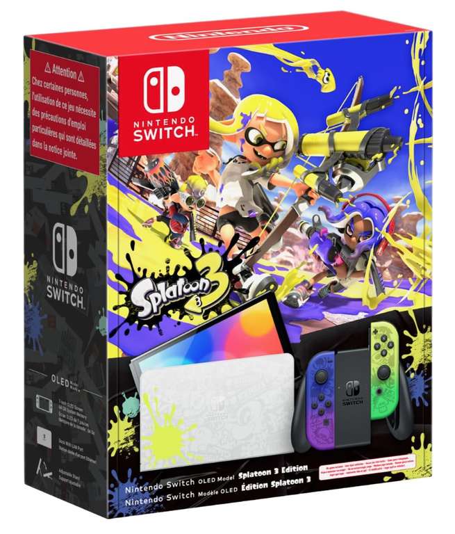Consola Nintendo Switch OLED Splatoon 3 Edición Limitada [250,50€ NUEVO USUARIO]