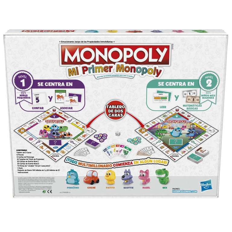 Mi Primer Monopoly - Juego de Mesa para niños
