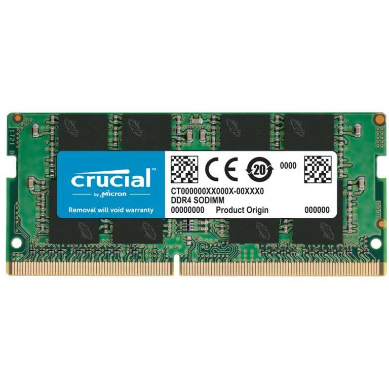Memoria Crucial 8GB DDR4 3200Mhz CL22 SO-DIMM (Portátiles)