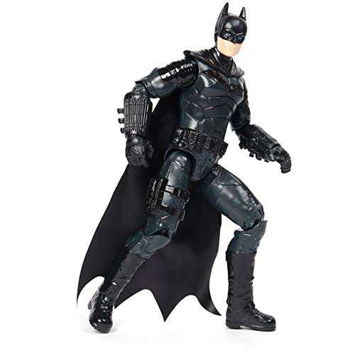 dc comics The Batman - Figura Batman 30 CM Muñeco Batman 30 cm Articulado con Capa de Tela - Estilo y Detalles Oficiales de la Película