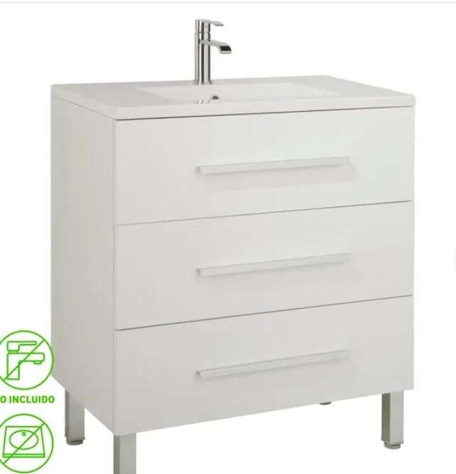 Mueble de baño Madrid blanco 80x45 cm
