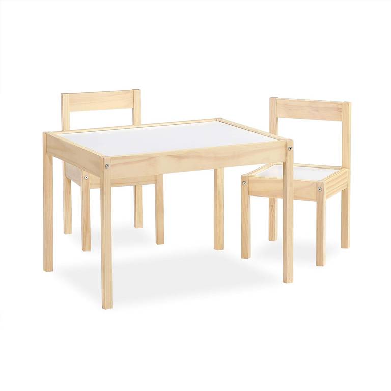 Baby Relax Hunter Juego de mesas y sillas para niños, 3 Piezas, Gris