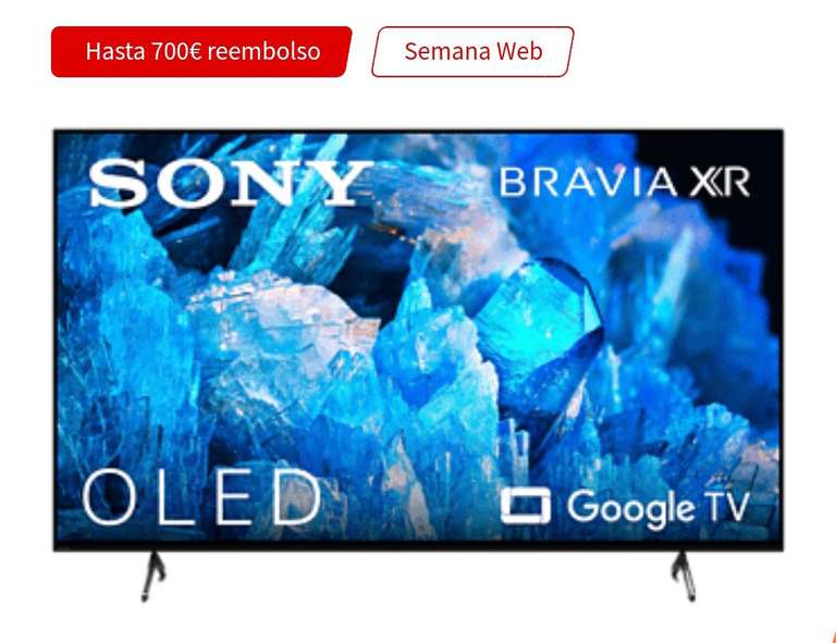 TV OLED 65" - Sony BRAVIA XR 65A75K, 4K HDR 120, HDMI 2.1 Perfecto para PS5, Smart TV (Google TV), Dolby Vision, Dolby Atmos