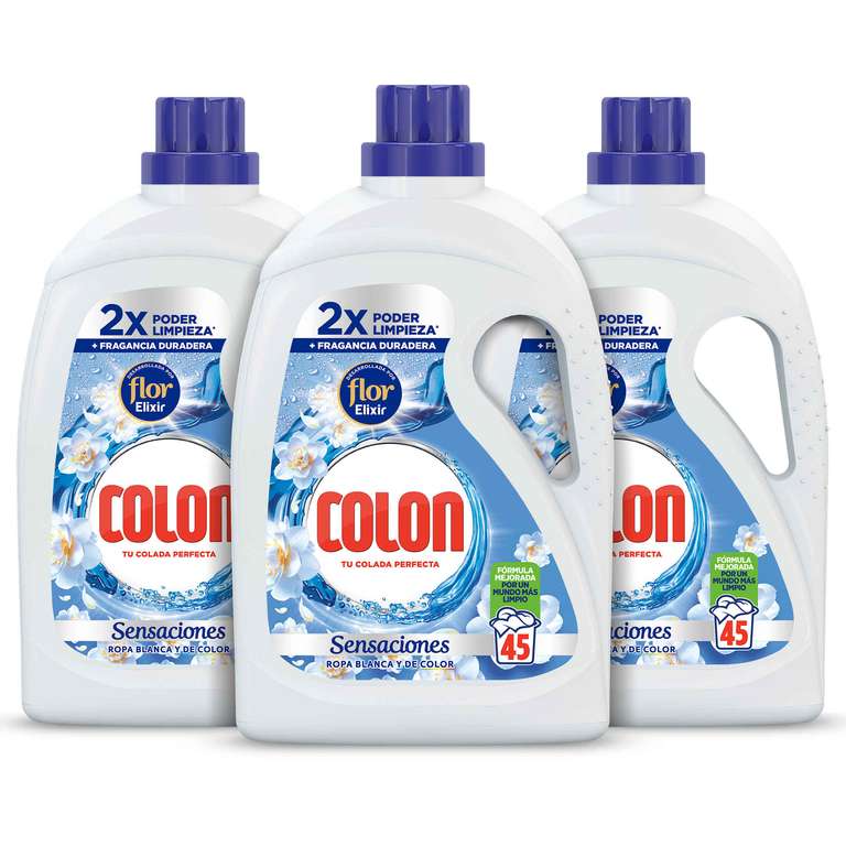 Colon Detergente para la Ropa Gel Sensaciones 135 lavados (16,49€ para nuevos miembros)