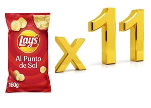 11 Patatas fritas al punto de sal Sin Gluten bolsa 160 g