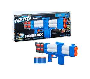 Nerf Roblox Arsenal: Pulse Laser Motorised Dart Blaster, 10 Nerf Darts, Clip, Code to Unlock In-Game Virtual Item