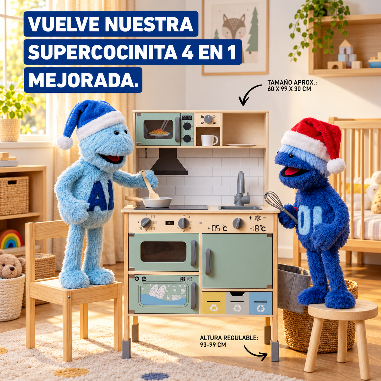 Cocinita 360o TOYLINO (Incluye 35 Accesorios) / Folleto Navideño