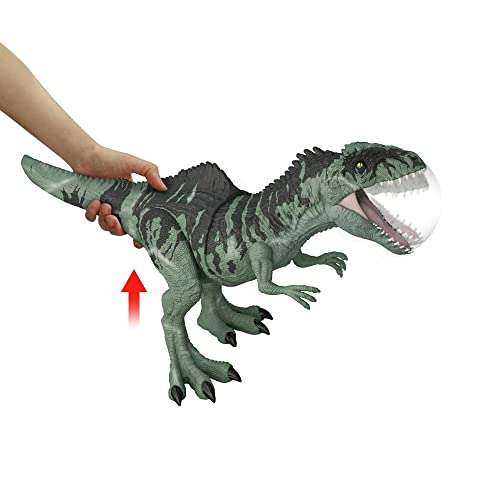 Jurassic World Dominion Strike N' Roar Figura de acción dinosaurio gigante articulado con sonidos, Mismo precio en Eci