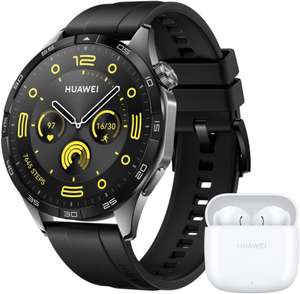 Smartwatch - Huawei Watch GT4 + Freebuds SE 2, 46 mm (Negro y Blanco)