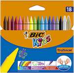 BIC Paquete de actividades para niños de 57 piezas con rotuladores de fieltro, lápices de colores y 3 libros para colorear