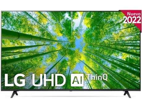 TV LED 55" - LG 55UQ80006LB, UHD 4K, Procesador Inteligente α5 Gen5 AI Processor 4K, Smart TV, DVB-T2 (H.265), Negro.
