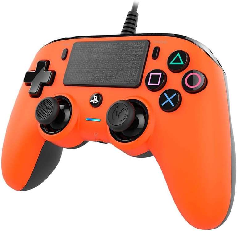 Mando con Cable Nacon para PS4 y PC - Naranja