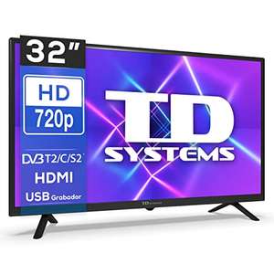 TD Systems - Televisores 32 Pulgadas Led, 3 años de garantía - K32DLC16H Modelo 2022