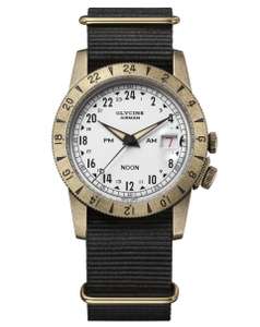 Reloj Glycine Airman GL0378. Mismo precio con esfera en negro.