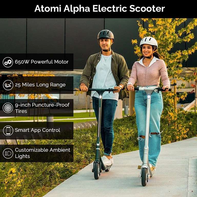 Atomi Alpha patinete eléctrico plegable (desde Europa)