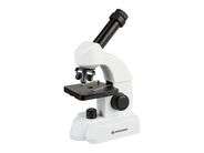 Bresser Microscopio para Estudiantes Biolux Sel con Soporte para Smartphone Ricos Accesorios y Sistema de Zoom Barlow para niños Principiantes y Adultos Color Azul 