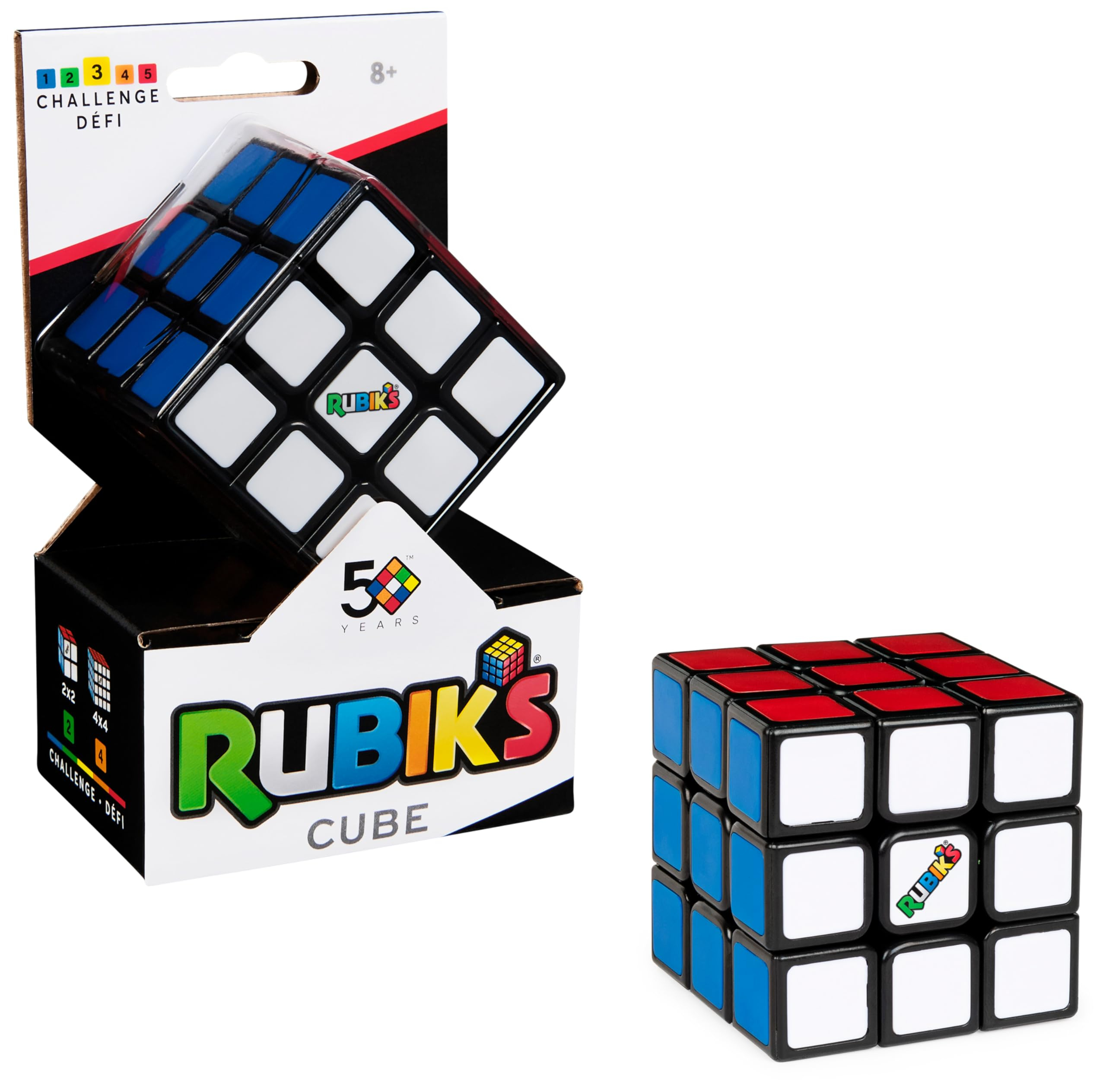 Rubik's Cubo Rubik Oficial 3x3 Rápido y Veloz Desafía tu Mente +8