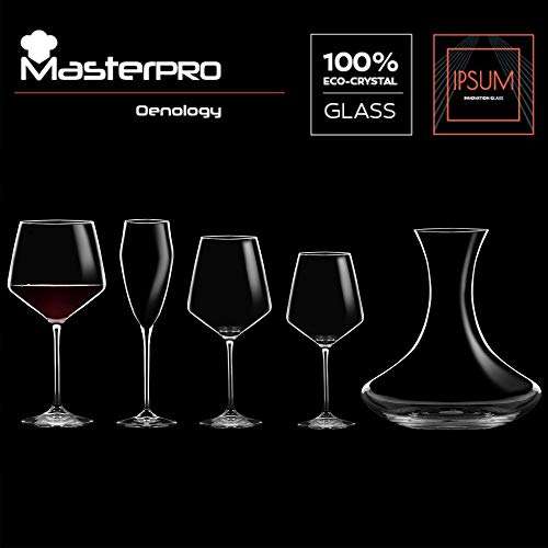 MasterPRO Set 10 copas grandes vinos 72 cl cristal Colección Wine