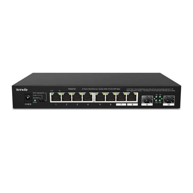 Tenda TEM2010F Switch Ethernet de 10 Puertos 2.5G