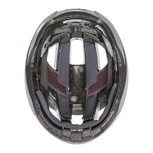 uvex rise cc, casco Performance seguro unisex, ajuste de talla individualizado, ventilación optimizada, prestige, black, 56-59 cm
