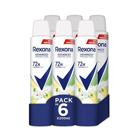 6x Rexona mujer desodorante Advance Protection Lily Fresh 72h