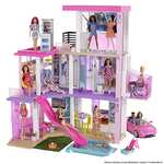 Barbie Casa de Muñecas Dreamhouse - con Piscina, Tobogán y Ascensor + Fashionistas Superarmario y Muñeca Perchero Desplegable Rosa con Ropa