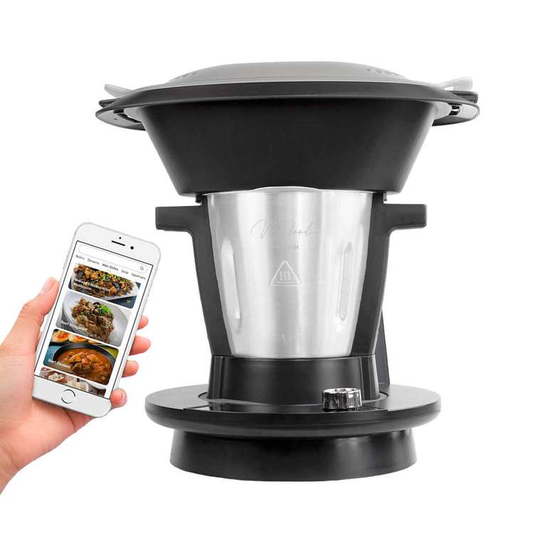 PRIXTON - Robot de Cocina My Foodie Multifunción | WiFi | Capacidad 3,2L | 10 Funciones | Recetario Online