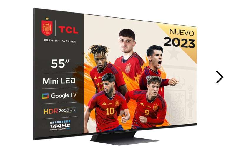 TV Mini LED 55" (139,7) TCL 55C845X1, 4K UHD, Smart TV