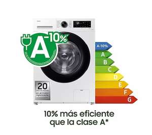 Samsung lavadora Ecobubble, eficiencia energética A, Blanca 9Kg
