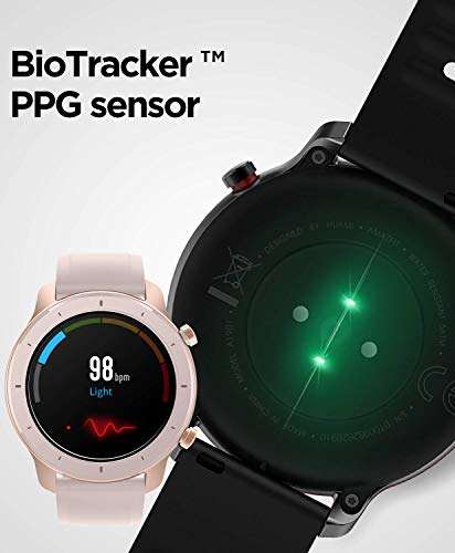 Amazfit GTR 42 Smartwatch Reloj Inteligente con Frecuencia Cardíaca y  Seguimiento de Actividad 42 mm Batería de Larga Duración 12 Días »  Chollometro