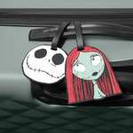 Disney Etiquetas para Equipaje - 2 Piezas, Jack y Sally de Pesadilla Antes de Navidad