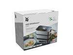 WMF Kitchenminis - Vaporera 900 W, 2 Zonas de Cocción y Función de Mantenimiento de la Calor, Acabados de Acero Inoxidable de Cromargan