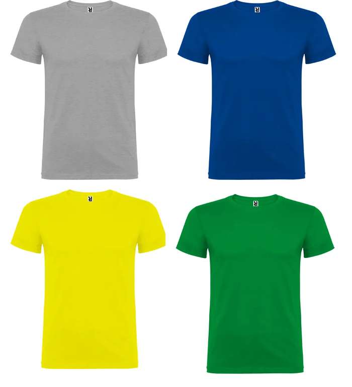 4x camisetas Roly 10 colores solo 6.3€