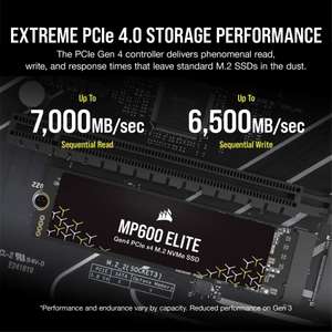 CORSAIR MP600 ELITE 1 TB PCIe Gen4 x4 NVMe