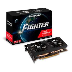 PowerColor AMD RX 6600 Fighter 8GB GDDR6 + JUEGOS GRATIS