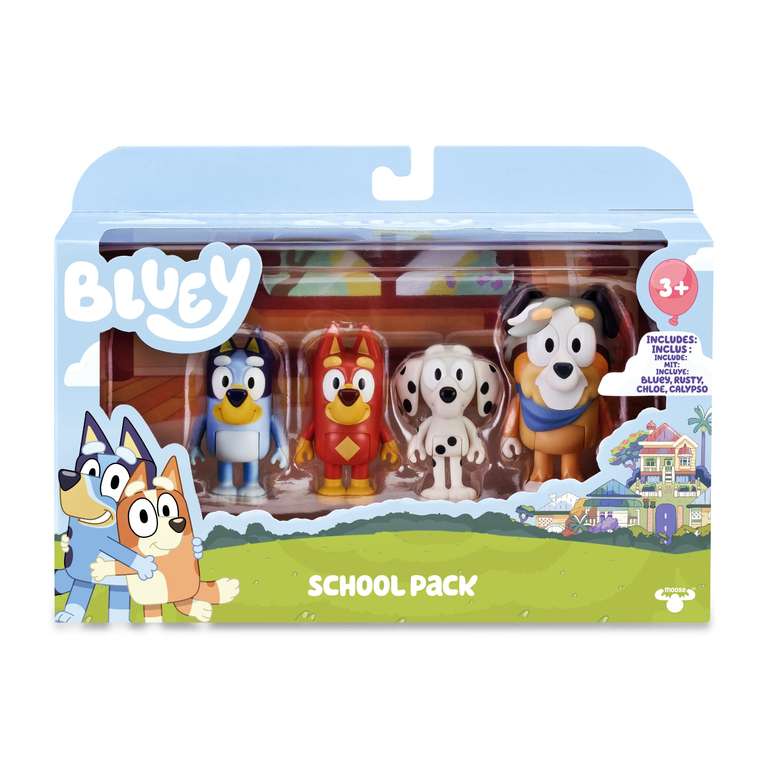 Muñecos coleccionables - Bluey School Pack