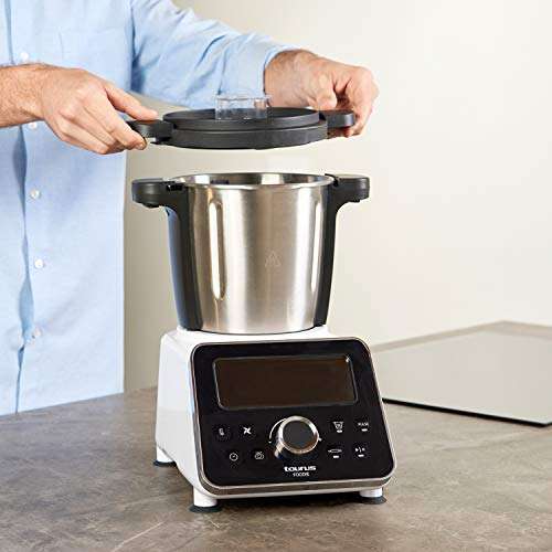 Taurus Foodie-Robot de Cocina multifunción Recetas Incluido, 31 Funciones, Báscula integrada, Libre de BPA, 1500 W, 3.5 litros