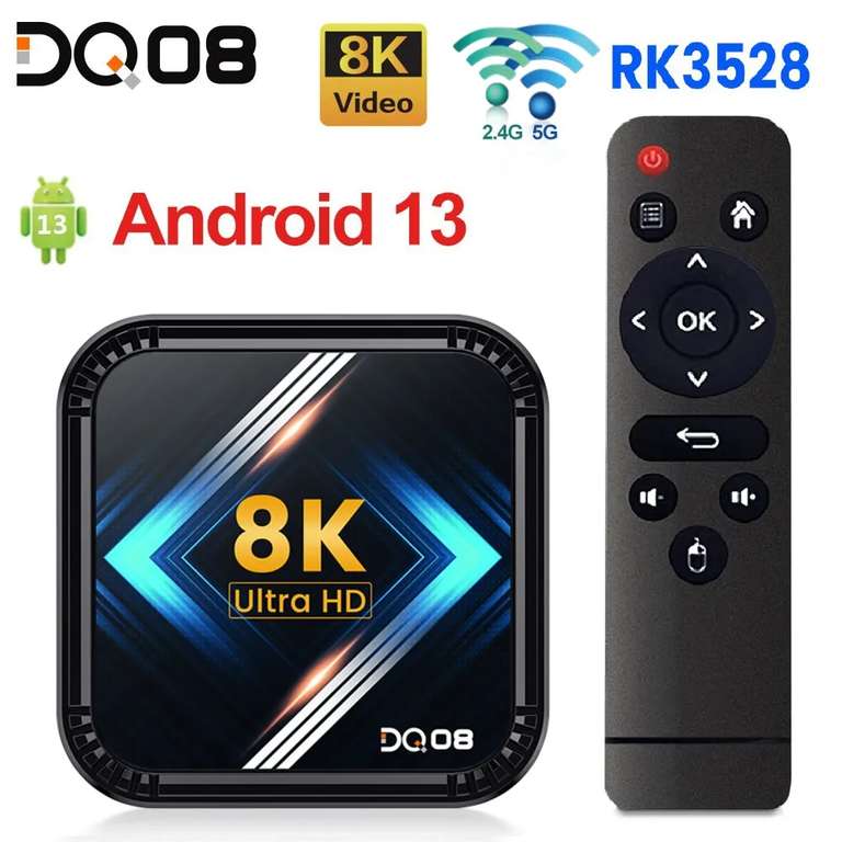 Smart TV Box Android 13 Quad Core Cortex A53