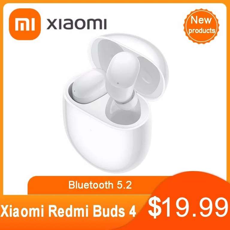 Xiaomi-auriculares Redmi Buds 4 TWS, inalámbricos Bluetooth 5,2, con cancelación de ruido y micrófono