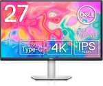 Dell S2722QC USB-C 27" 4K UHD (3840x2160) Monitor, 60Hz, IPS, 4ms, AMD FreeSync, 99% sRGB, HDR, Altavoces Integrados, USB-C, 2x HDMI, 2x USB