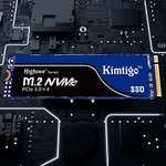 Kimtigo 1TB SSD M.2 NVMe PCIe Gen 3x4, 2500 MB/s, 3D NAND