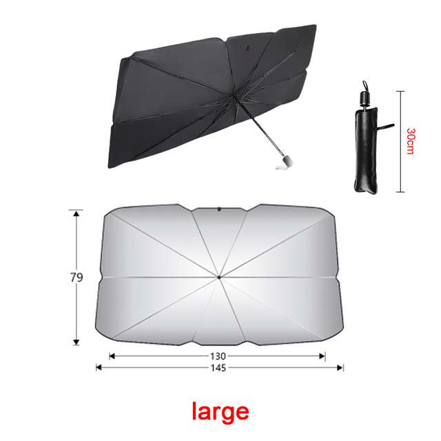 Parasol Interior para Parabrisas de Coche (tallas: pequeña y grande (7,13€) )