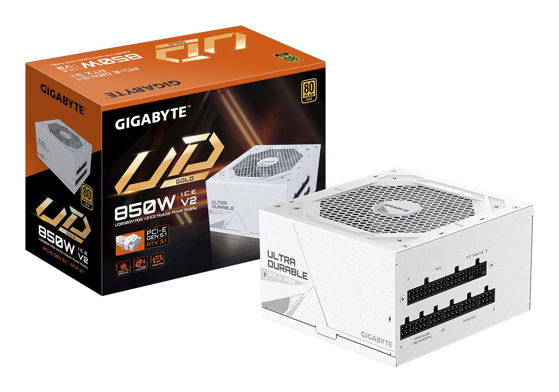 Fuente de Alimentación GIGABYTE UD850GM PG5 V2 Ice